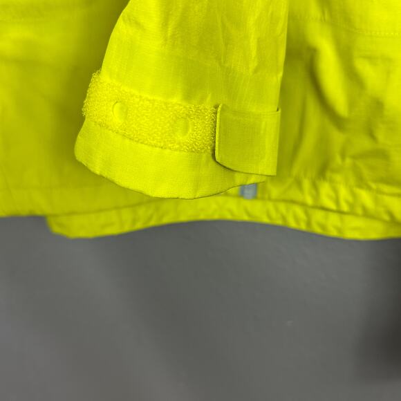 Marmot Gore-tex Active Shell WaterProof Jacket Womens Medium Neon Yellow Green - Picture 3 of 9